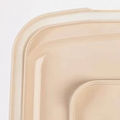 28 Qt. Airtight Pet Food Storage in Almond by IRIS -Kate and Laurel Shop almond iris storage bins 300642 4f 1000