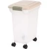 28 Qt. Airtight Pet Food Storage in Almond by IRIS -Kate and Laurel Shop almond iris storage bins 300642 64 1000