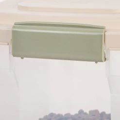 28 Qt. Airtight Pet Food Storage in Almond by IRIS -Kate and Laurel Shop almond iris storage bins 300642 c3 1000