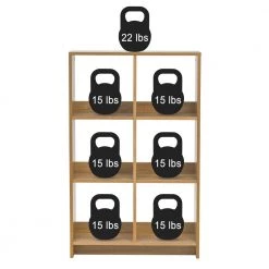 43 in. H x 27 in. W x 10 in. D Ash Brown Heavy-Duty Decorative 6-Cube Organizer by IRIS -Kate and Laurel Shop ash brown iris cube storage organizers 596362 44 1000