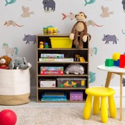 Ash Brown 5-Tier Multi-Purpose Organizer Shelf (23.14 in. L x 11.63 in. W x 31.51 in. H) by IRIS -Kate and Laurel Shop ash brown iris freestanding shelving units 596986 fa 1000