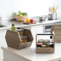 Industrial Sereies Stackable Wooden Storage Basket by IRIS 15 Industrial Sereies Stackable Wooden Storage Basket by IRIS -Kate and Laurel Shop ash brown iris wooden crates 590078 76 1000