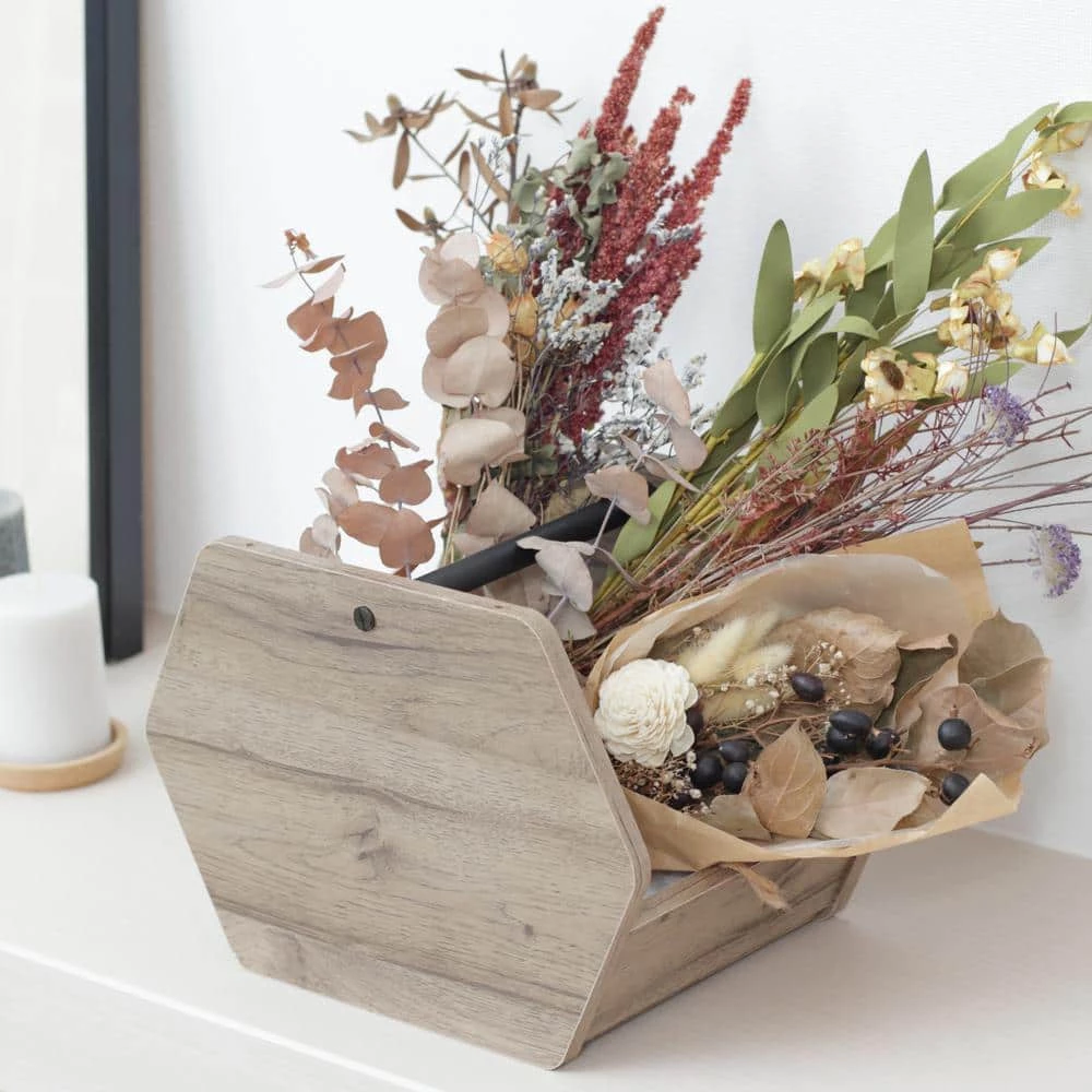 Industrial Sereies Stackable Wooden Storage Basket by IRIS 8 Industrial Sereies Stackable Wooden Storage Basket by IRIS - Image 6