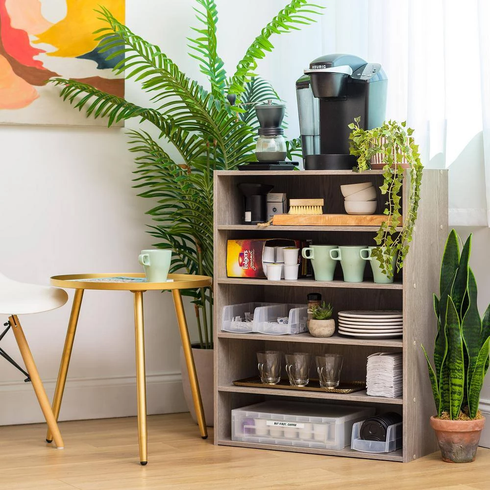 5-Tier Wood Multi-Purpose Organizer Shelf (11.63 in. W x 31.51 in. H x 23.14 in. D) by IRIS 6 5-Tier Wood Multi-Purpose Organizer Shelf (11.63 in. W x 31.51 in. H x 23.14 in. D) by IRIS - Image 4