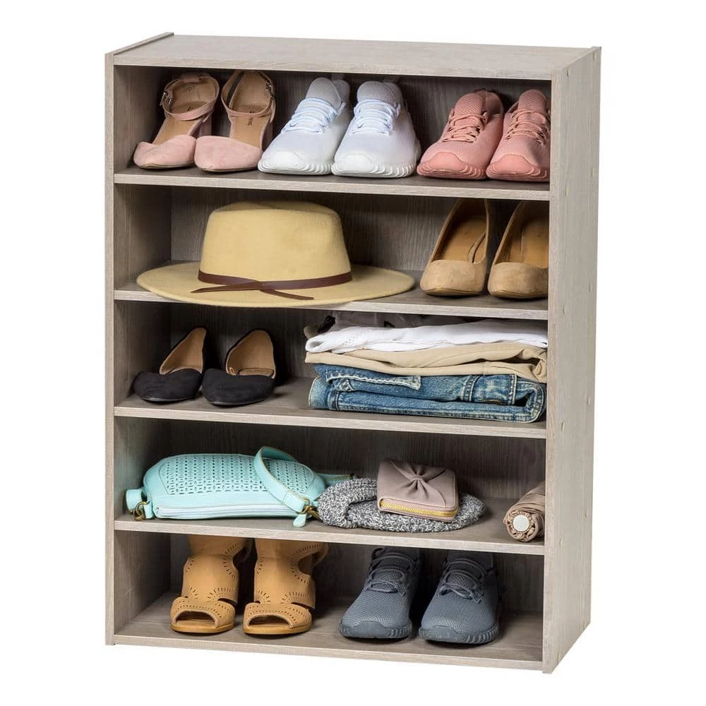 5-Tier Wood Multi-Purpose Organizer Shelf (11.63 in. W x 31.51 in. H x 23.14 in. D) by IRIS 9 5-Tier Wood Multi-Purpose Organizer Shelf (11.63 in. W x 31.51 in. H x 23.14 in. D) by IRIS - Image 7