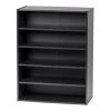 Black 5-Tier Multi-Purpose Organizer Shelf (23.14 in. L x 11.63 in. W x 31.51 in. H) by IRIS -Kate and Laurel Shop black iris freestanding shelving units 596985 64 1000