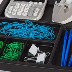 4 Drawer Rolling Storage Cart in Black by IRIS -Kate and Laurel Shop black iris storage drawers 116827 fa 1000