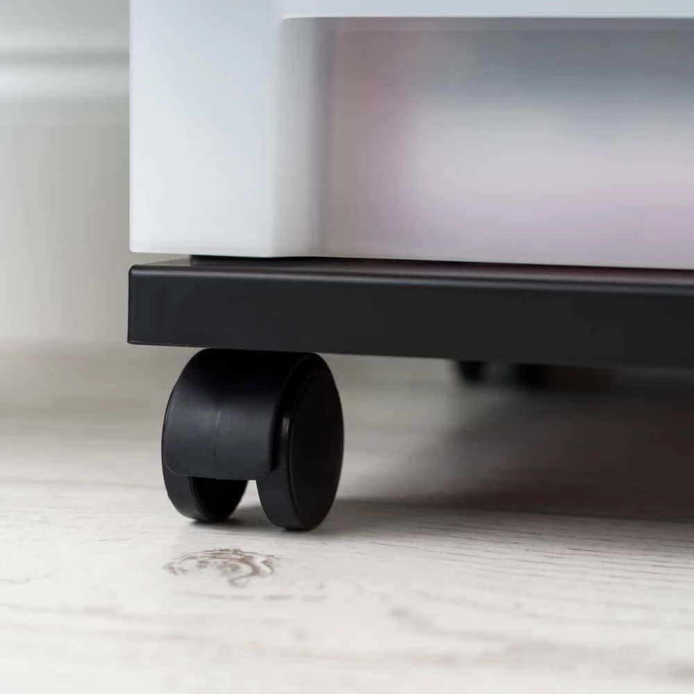 14.25 in. D x 12.05 in. W x 37.75 in. H 6-Drawer Storage Cart with Organizer Top in Black and Pearl by IRIS 8 14.25 in. D x 12.05 in. W x 37.75 in. H 6-Drawer Storage Cart with Organizer Top in Black and Pearl by IRIS - Image 6