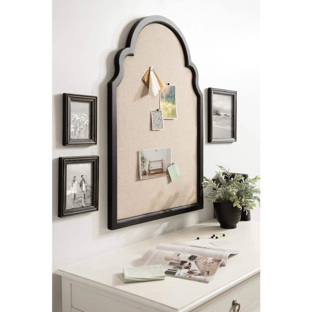 Hogan 36.00 in. H x 24.00 in. W Rustic Arch Black Pin Board by Kate and Laurel 11 Hogan 36.00 in. H x 24.00 in. W Rustic Arch Black Pin Board by Kate and Laurel - Image 9