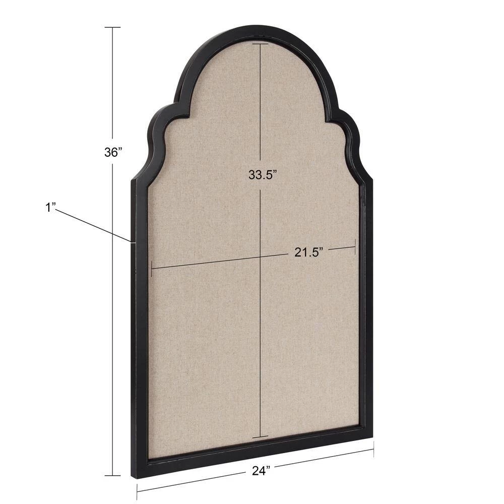 Hogan 36.00 in. H x 24.00 in. W Rustic Arch Black Pin Board by Kate and Laurel 9 Hogan 36.00 in. H x 24.00 in. W Rustic Arch Black Pin Board by Kate and Laurel - Image 7