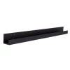 Levie 3 in. x 42 in. x 4 in. Black MDF Decorative Wall Shelf by Kate and Laurel 2 Levie 3 in. x 42 in. x 4 in. Black MDF Decorative Wall Shelf by Kate and Laurel -Kate and Laurel Shop black kate and laurel decorative shelving 210294 64 1000