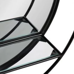 Kei 19 in. x 19 in. x 5 in. Black Decorative Wall Shelf by Kate and Laurel -Kate and Laurel Shop black kate and laurel decorative shelving 216023 1f 1000