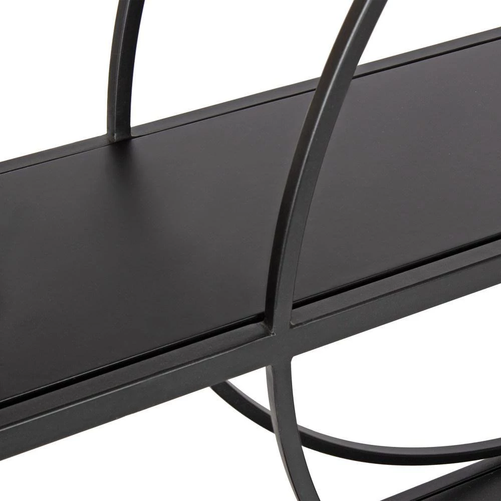 Pirzada 36 in. x 24 in. x 6 in. Black Decorative Wall Shelf by Kate and Laurel 6 Pirzada 36 in. x 24 in. x 6 in. Black Decorative Wall Shelf by Kate and Laurel - Image 4