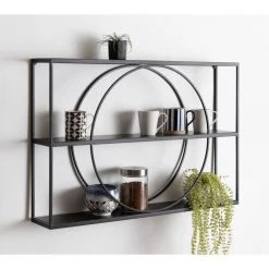 Pirzada 36 in. x 24 in. x 6 in. Black Decorative Wall Shelf by Kate and Laurel 13 Pirzada 36 in. x 24 in. x 6 in. Black Decorative Wall Shelf by Kate and Laurel -Kate and Laurel Shop black kate and laurel decorative shelving 216514 44 1000