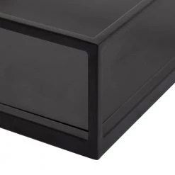 Lintz 12 in. x 4 in. x 12 in. Black Decorative Wall Shelf by Kate and Laurel -Kate and Laurel Shop black kate and laurel decorative shelving 216914 1f 1000