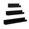 Levie 4 in. x 24 in. x 4 in. Black MDF Floating Decorative Wall Shelf Without Brackets by Kate and Laurel 2 Levie 4 in. x 24 in. x 4 in. Black MDF Floating Decorative Wall Shelf Without Brackets by Kate and Laurel -Kate and Laurel Shop black kate and laurel decorative shelving 218563 64 1000