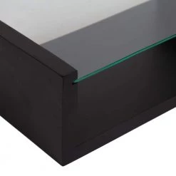 Holt 10 in. x 18 in. x 6 in. Black Poplar Wood Floating Decorative Wall Shelf with Brackets by Kate and Laurel -Kate and Laurel Shop black kate and laurel decorative shelving 219670 e1 1000