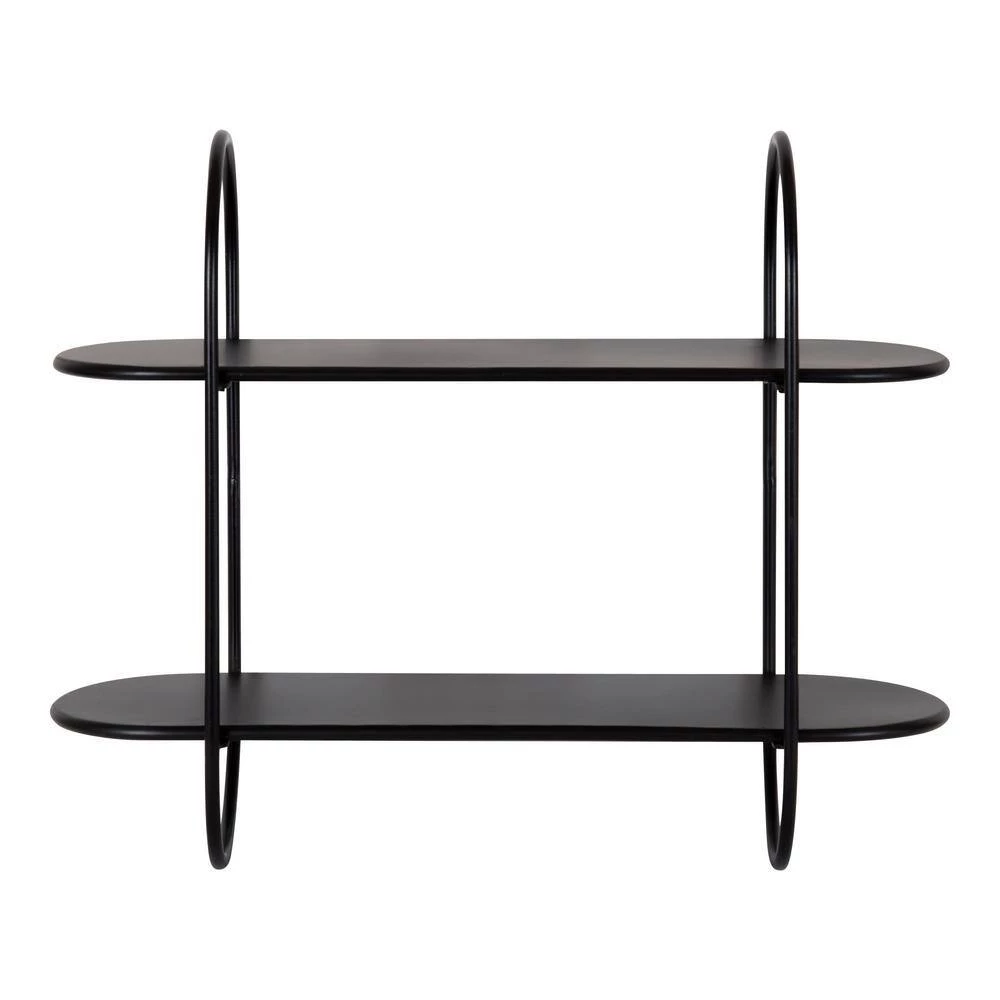 Bekx 8 in. x 24 in. x 20 in. Black Metal Floating Decorative Wall Shelf Without Cubbies by Kate and Laurel 7 Bekx 8 in. x 24 in. x 20 in. Black Metal Floating Decorative Wall Shelf Without Cubbies by Kate and Laurel - Image 5