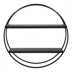 Sequoia 7 in. x 24 in. x 24 in. Black MDF Floating Decorative Wall Shelf Without Cubbies With Brackets by Kate and Laurel 13 Sequoia 7 in. x 24 in. x 24 in. Black MDF Floating Decorative Wall Shelf Without Cubbies With Brackets by Kate and Laurel -Kate and Laurel Shop black kate and laurel decorative shelving 220469 4f 1000