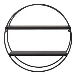 Sequoia 7 in. x 24 in. x 24 in. Black MDF Floating Decorative Wall Shelf Without Cubbies With Brackets by Kate and Laurel 11 Sequoia 7 in. x 24 in. x 24 in. Black MDF Floating Decorative Wall Shelf Without Cubbies With Brackets by Kate and Laurel -Kate and Laurel Shop black kate and laurel decorative shelving 220469 77 1000