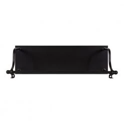 Walters 32.00 in. x 20.62 in. x 32.00 in. Black Wood Floating Decorative Wall Shelf without Brackets by Kate and Laurel -Kate and Laurel Shop black kate and laurel decorative shelving 221123 77 1000