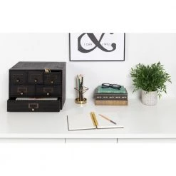 Apothecary Black Wood Drawers by Kate and Laurel 13 Apothecary Black Wood Drawers by Kate and Laurel -Kate and Laurel Shop black kate and laurel office storage organization 211423 31 1000