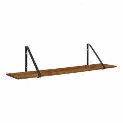 Soloman 38 in. x 8 in. x 8 in. Brown/Black Decorative Wall Shelf by Kate and Laurel
