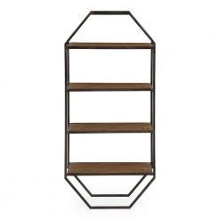 Adela 8 in. x 18 in. x 41 in. Brown Wood Floating Decorative Wall Shelf Without Brackets by Kate and Laurel 12 Adela 8 in. x 18 in. x 41 in. Brown Wood Floating Decorative Wall Shelf Without Brackets by Kate and Laurel -Kate and Laurel Shop brown kate and laurel decorative shelving 215810 4f 1000