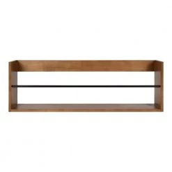 Corinna 6 in. x 36 in. x 12 in. Brown Wood Floating Decorative Wall Shelf Without Brackets by Kate and Laurel 13 Corinna 6 in. x 36 in. x 12 in. Brown Wood Floating Decorative Wall Shelf Without Brackets by Kate and Laurel -Kate and Laurel Shop brown kate and laurel decorative shelving 216702 4f 1000
