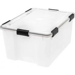 62 Qt. WeatherPro Storage Box in Clear by IRIS