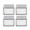 11.88 in. W x 8.13 in. H Gray Stackable Storage Drawer, Single Drawer (4-Pack) by IRIS -Kate and Laurel Shop clear finish iris storage drawers 500161 64 1000
