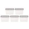40 qt. Stack & Pull Clear storage Box, Lid Gray (Pack of 5) by IRIS -Kate and Laurel Shop clear gray iris storage bins 500147 64 1000