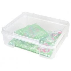 12 in. x 12 in. Portable Project Case in Clear by IRIS 8 12 in. x 12 in. Portable Project Case in Clear by IRIS -Kate and Laurel Shop clear iris craft storage 150780 4f 1000