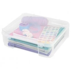12 in. x 12 in. Portable Project Case in Clear by IRIS