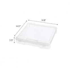 14 in. x 14 in. Portable Scrapbook Case in Clear (Pack of 6) by IRIS -Kate and Laurel Shop clear iris craft storage 585119 4f 1000