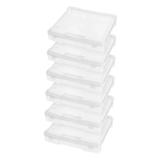 14 in. x 14 in. Portable Scrapbook Case in Clear (Pack of 6) by IRIS -Kate and Laurel Shop clear iris craft storage 585119 64 1000
