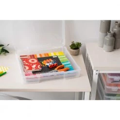 Kate and Laurel Shop -Kate and Laurel Shop clear iris craft storage 585119 c3 1000
