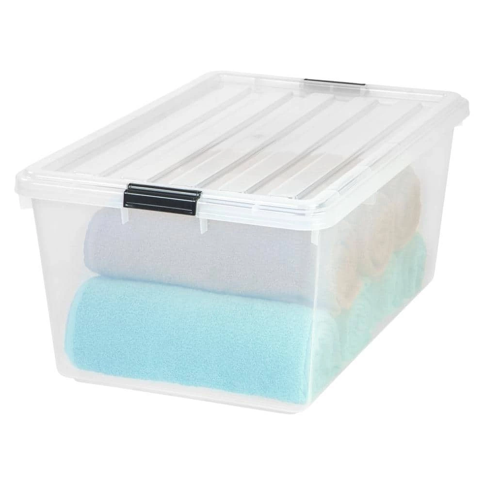 68 Qt. Buckle Down Storage Box in Clear by IRIS 5 68 Qt. Buckle Down Storage Box in Clear by IRIS - Image 3