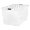 132-Qt. Buckle Down Storage Box in Clear by IRIS