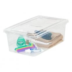 6-Qt. Storage Box in Clear by IRIS -Kate and Laurel Shop clear iris storage bins 200400 4f 1000