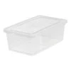 6-Qt. Storage Box in Clear by IRIS 1 6-Qt. Storage Box in Clear by IRIS -Kate and Laurel Shop clear iris storage bins 200400 64 1000