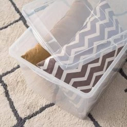 58-Qt. Storage Box in Clear by IRIS -Kate and Laurel Shop clear iris storage bins 200440 1f 1000