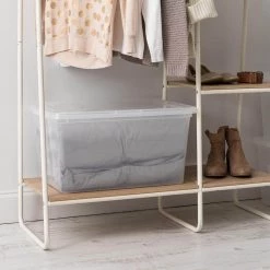 58-Qt. Storage Box in Clear by IRIS -Kate and Laurel Shop clear iris storage bins 200440 4f 1000