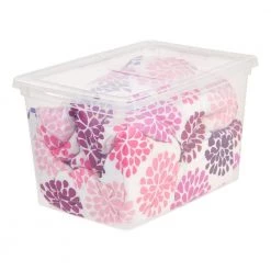 68-Qt. Storage Box in Clear by IRIS -Kate and Laurel Shop clear iris storage bins 200450 4f 1000