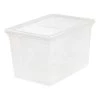 68-Qt. Storage Box in Clear by IRIS -Kate and Laurel Shop clear iris storage bins 200450 64 1000