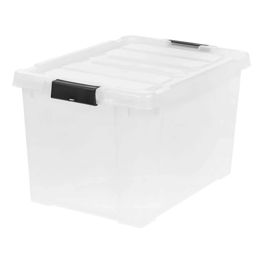 18 Gal. Store-It-All Storage Bin in Clear by IRIS 3 18 Gal. Store-It-All Storage Bin in Clear by IRIS
