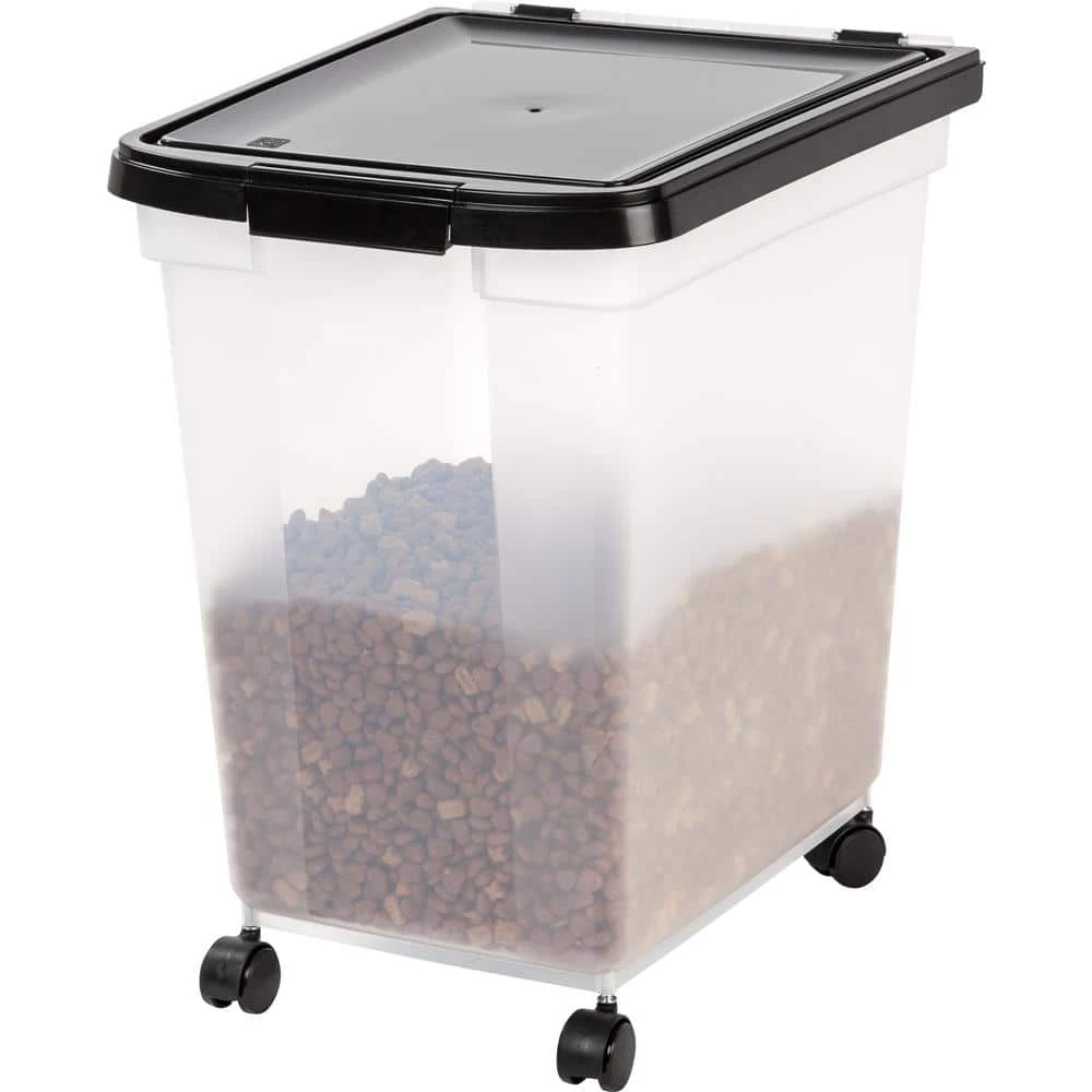 65 Qt. Airtight Pet Food Storage Bin in Clear by IRIS 4 65 Qt. Airtight Pet Food Storage Bin in Clear by IRIS - Image 2
