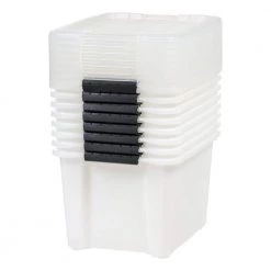 Kate and Laurel Shop -Kate and Laurel Shop clear iris storage bins 580061 c3 1000