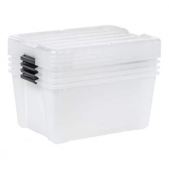 Kate and Laurel Shop -Kate and Laurel Shop clear iris storage bins 585098 c3 1000