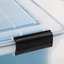 32 Qt. WeatherPro Storage Box in Clear (6-Pack) by IRIS -Kate and Laurel Shop clear iris storage bins 585250 44 1000